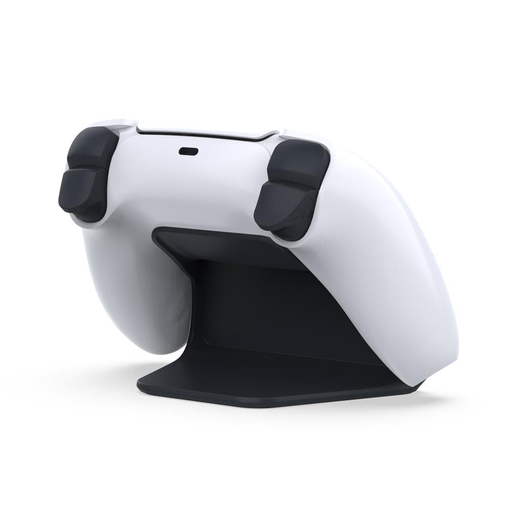 PS5 Gamepad Controller Holder with Cable - White